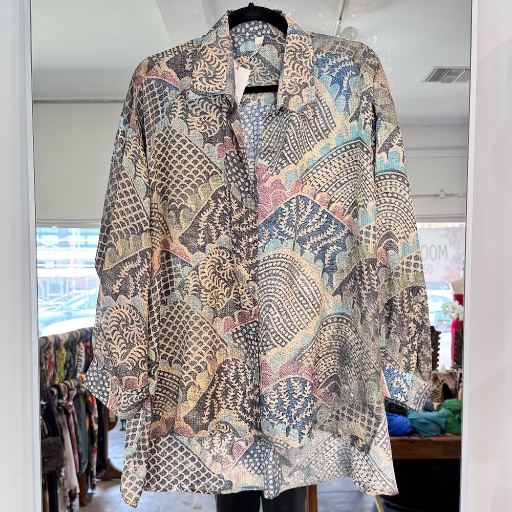 Yavi Silk Button Down Shirt